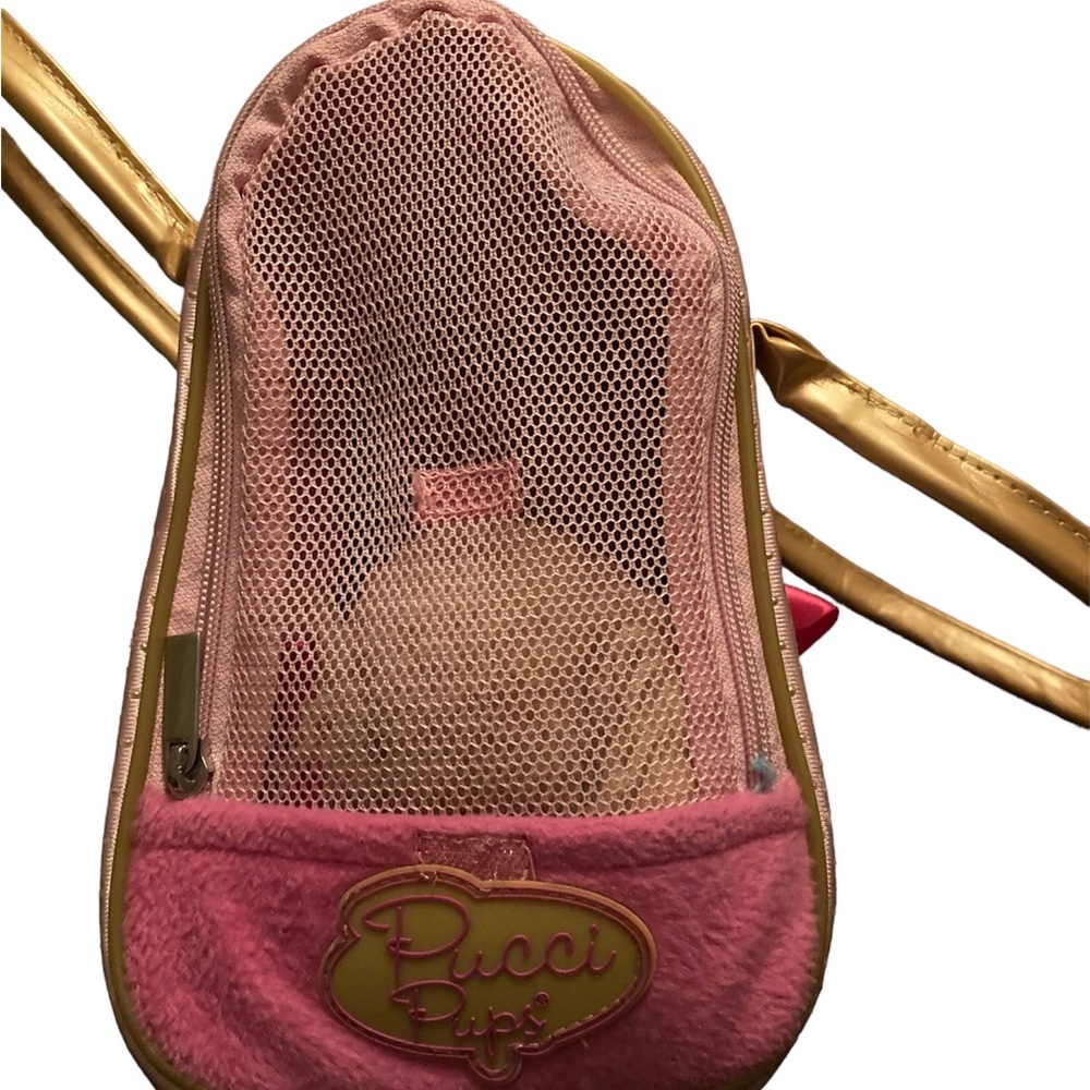 Pucci Pups Cocker Spaniel Plush Puppy & Golden Dot Glam Bag - Picture 2 of 6